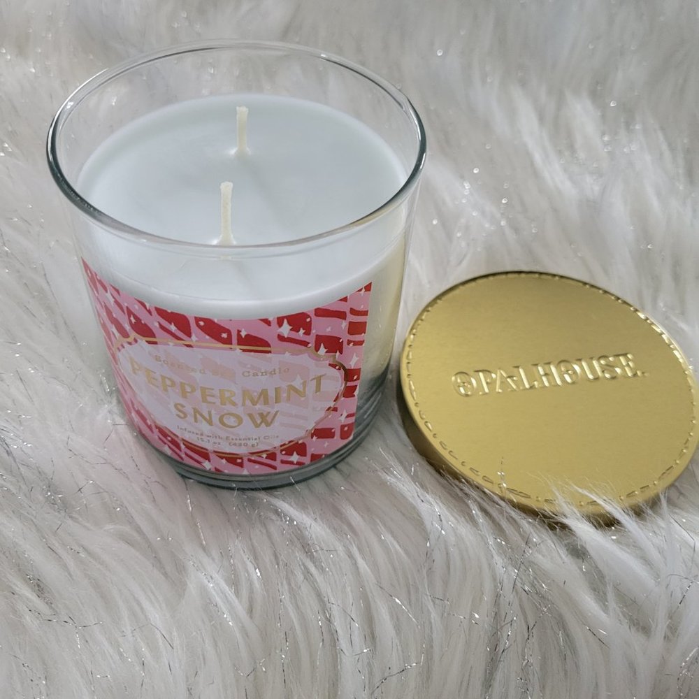 Opalhouse Peppermint Snow Candle